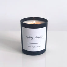 Load image into Gallery viewer, Black Fig &amp; Vetiver, Black Candle
