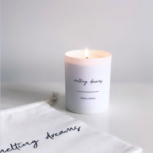 Clean Cotton, White Candle