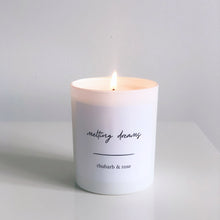 Load image into Gallery viewer, Rhubarb &amp; Rose, White Candle
